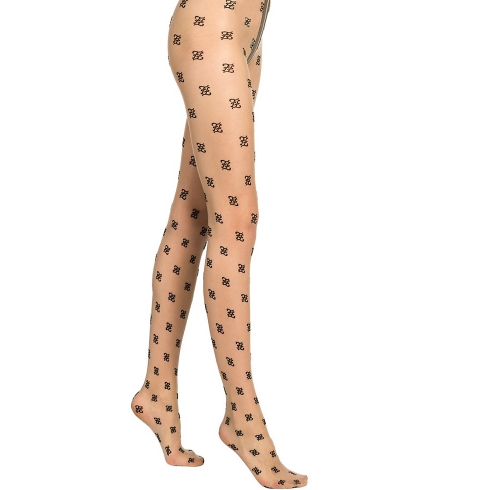 Fendi Karliography FF logo tights